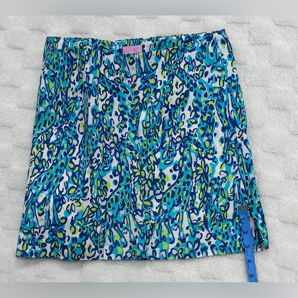 Lilly Pulitzer Ella Skort It's A Stretch Giraffes sz  14Bamboo zipper pull charm - Picture 7 of 11